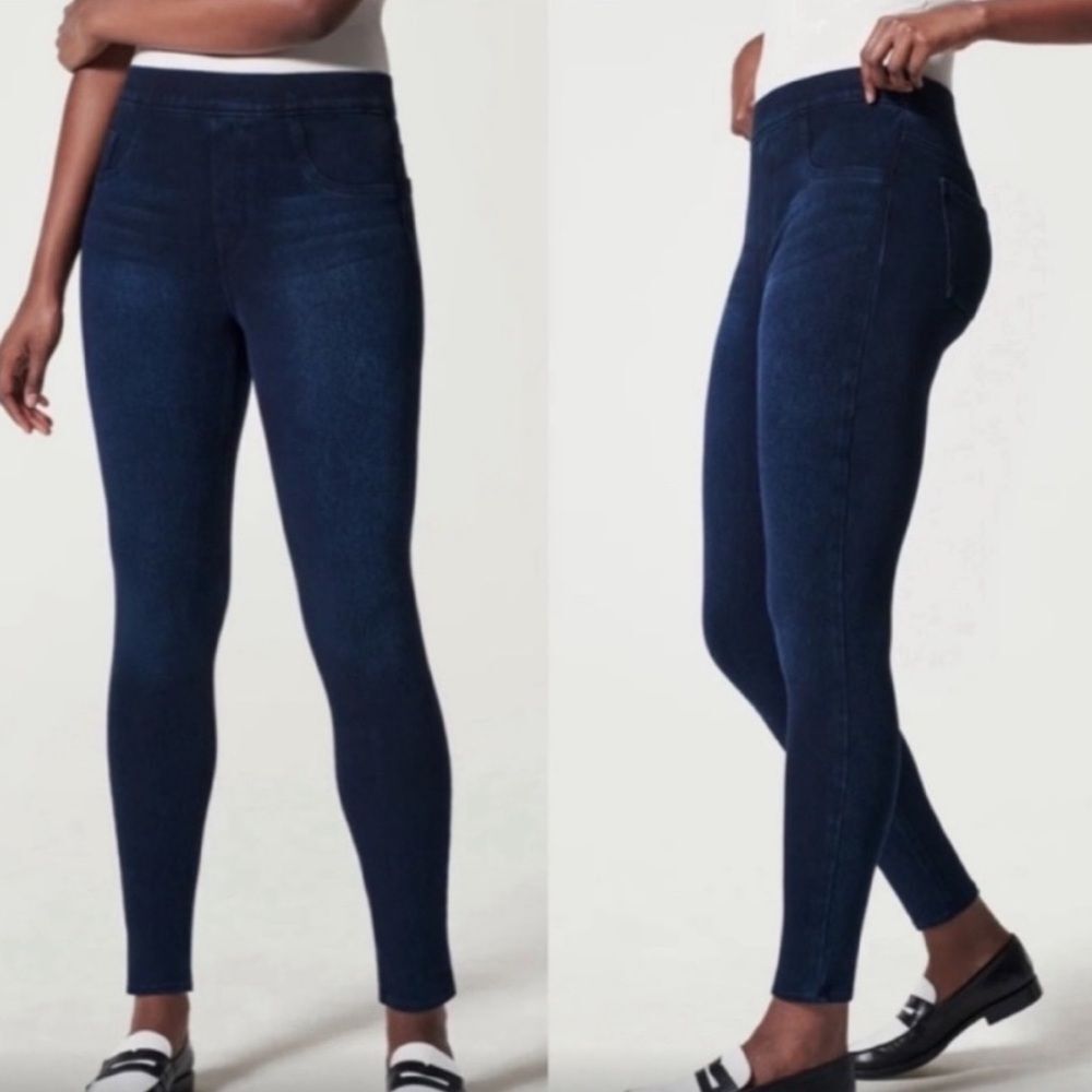 SPANX | Stretch Denim High Rise Ankle Leggings Jeggings S